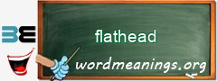 WordMeaning blackboard for flathead